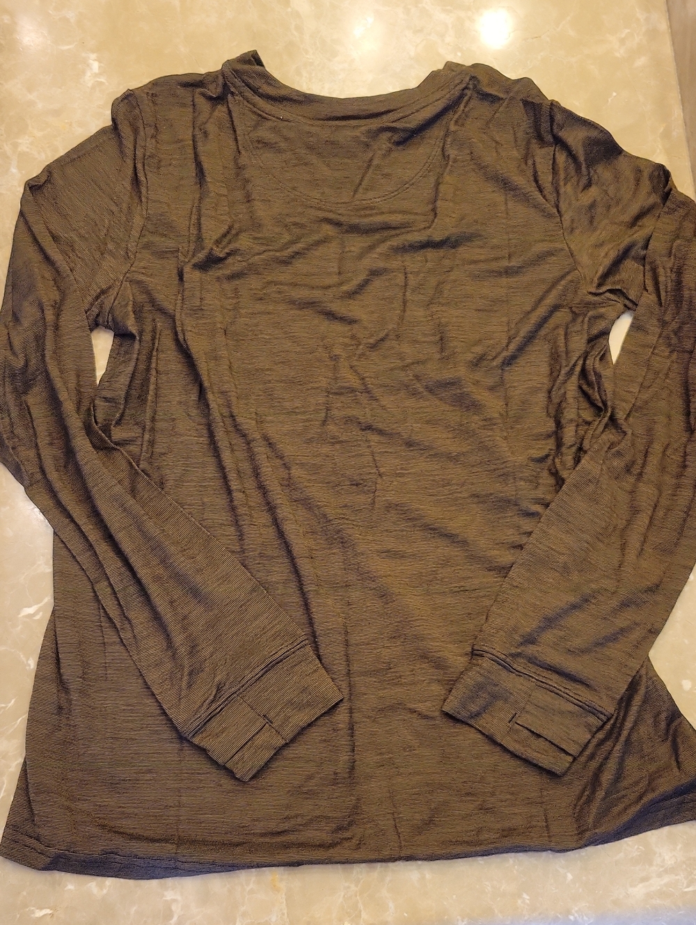 Bombas Long Sleeve Crewneck Shirt - Canteen Green, M - Picture 6 of 10